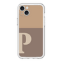 スリムプロテクションプレミアムケース［ オリジナル - initial two tone - P brown ］