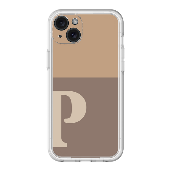 スリムプロテクションプレミアムケース［ オリジナル - initial two tone - P brown ］