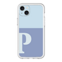 スリムプロテクションプレミアムケース［ オリジナル - initial two tone - P blue ］