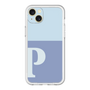 スリムプロテクションプレミアムケース［ オリジナル - initial two tone - P blue ］
