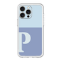 スリムプロテクションプレミアムケース［ オリジナル - initial two tone - P blue ］