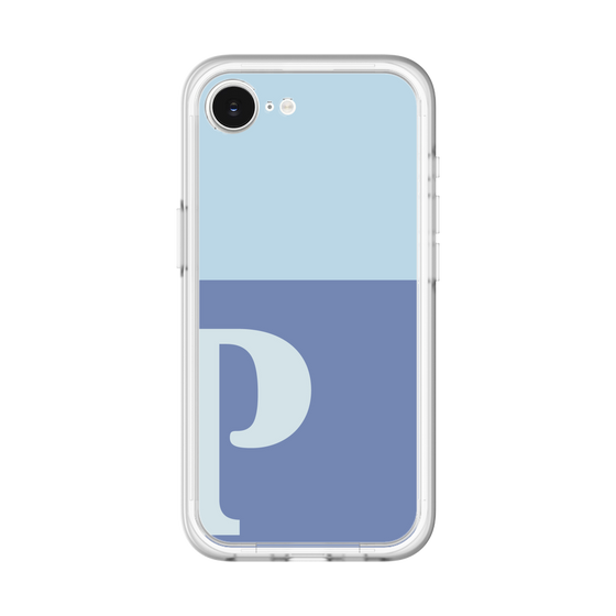 スリムプロテクションプレミアムケース［ オリジナル - initial two tone - P blue ］