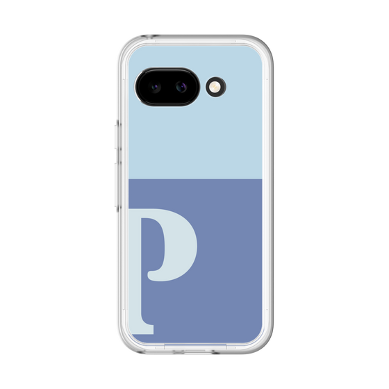 スリムプロテクションプレミアムケース［ オリジナル - initial two tone - P blue ］