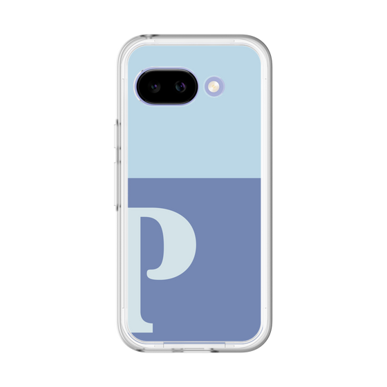 スリムプロテクションプレミアムケース［ オリジナル - initial two tone - P blue ］
