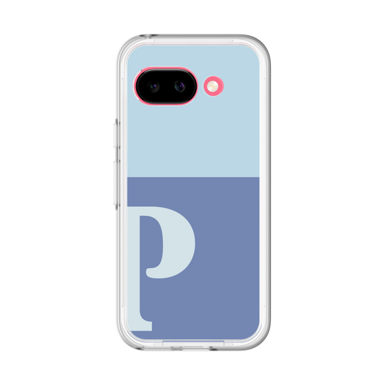 スリムプロテクションプレミアムケース［ オリジナル - initial two tone - P blue ］