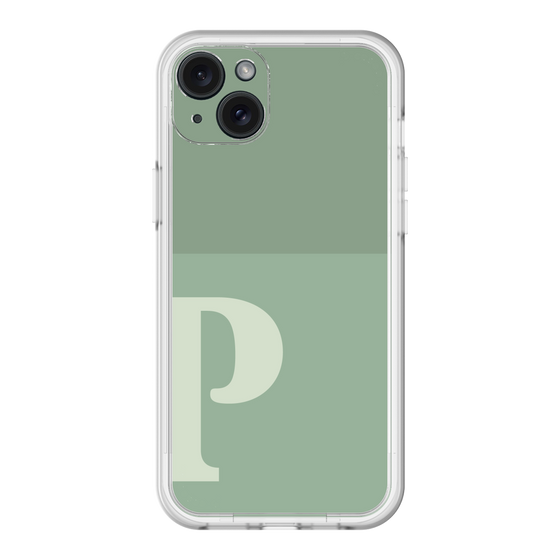 スリムプロテクションプレミアムケース［ オリジナル - initial two tone - P green ］