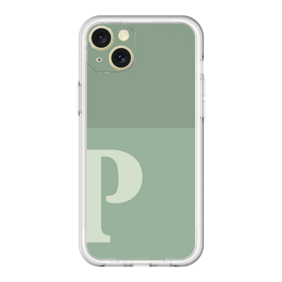 スリムプロテクションプレミアムケース［ オリジナル - initial two tone - P green ］