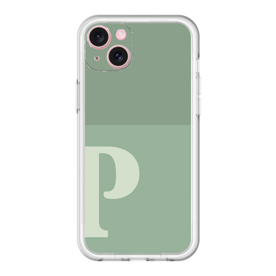 スリムプロテクションプレミアムケース［ オリジナル - initial two tone - P green ］