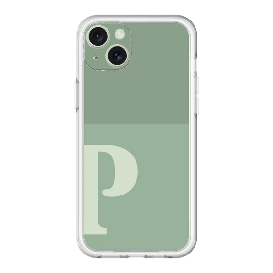 スリムプロテクションプレミアムケース［ オリジナル - initial two tone - P green ］
