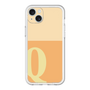 スリムプロテクションプレミアムケース［ オリジナル - initial two tone - Q orange ］