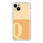 スリムプロテクションプレミアムケース［ オリジナル - initial two tone - Q orange ］