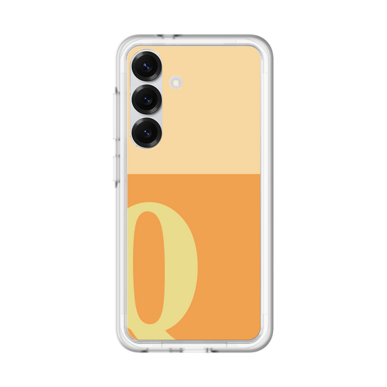 スリムプロテクションプレミアムケース［ オリジナル - initial two tone - Q orange ］