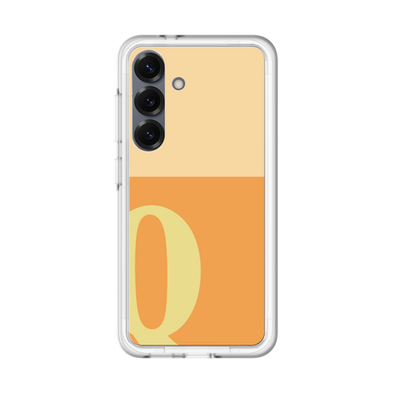 スリムプロテクションプレミアムケース［ オリジナル - initial two tone - Q orange ］