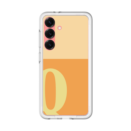 スリムプロテクションプレミアムケース［ オリジナル - initial two tone - Q orange ］