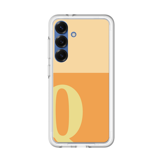スリムプロテクションプレミアムケース［ オリジナル - initial two tone - Q orange ］