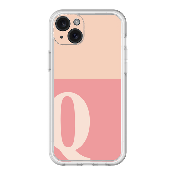 スリムプロテクションプレミアムケース［ オリジナル - initial two tone - Q pink ］