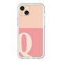 スリムプロテクションプレミアムケース［ オリジナル - initial two tone - Q pink ］