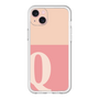 スリムプロテクションプレミアムケース［ オリジナル - initial two tone - Q pink ］