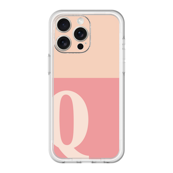 スリムプロテクションプレミアムケース［ オリジナル - initial two tone - Q pink ］