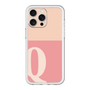 スリムプロテクションプレミアムケース［ オリジナル - initial two tone - Q pink ］
