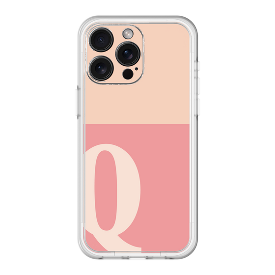 スリムプロテクションプレミアムケース［ オリジナル - initial two tone - Q pink ］