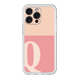 スリムプロテクションプレミアムケース［ オリジナル - initial two tone - Q pink ］