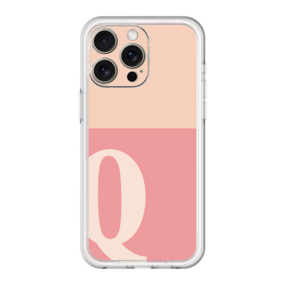 スリムプロテクションプレミアムケース［ オリジナル - initial two tone - Q pink ］