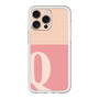 スリムプロテクションプレミアムケース［ オリジナル - initial two tone - Q pink ］