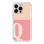 スリムプロテクションプレミアムケース［ オリジナル - initial two tone - Q pink ］