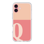 スリムプロテクションプレミアムケース［ オリジナル - initial two tone - Q pink ］