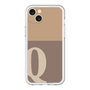 スリムプロテクションプレミアムケース［ オリジナル - initial two tone - Q brown ］