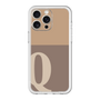 スリムプロテクションプレミアムケース［ オリジナル - initial two tone - Q brown ］