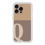 スリムプロテクションプレミアムケース［ オリジナル - initial two tone - Q brown ］