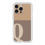 スリムプロテクションプレミアムケース［ オリジナル - initial two tone - Q brown ］