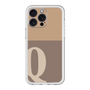 スリムプロテクションプレミアムケース［ オリジナル - initial two tone - Q brown ］