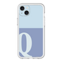 スリムプロテクションプレミアムケース［ オリジナル - initial two tone - Q blue ］