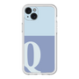 スリムプロテクションプレミアムケース［ オリジナル - initial two tone - Q blue ］