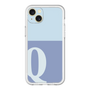 スリムプロテクションプレミアムケース［ オリジナル - initial two tone - Q blue ］