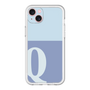 スリムプロテクションプレミアムケース［ オリジナル - initial two tone - Q blue ］
