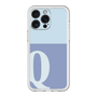 スリムプロテクションプレミアムケース［ オリジナル - initial two tone - Q blue ］
