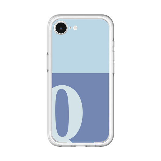 スリムプロテクションプレミアムケース［ オリジナル - initial two tone - Q blue ］