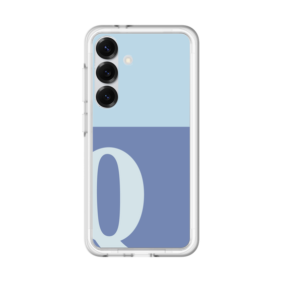 スリムプロテクションプレミアムケース［ オリジナル - initial two tone - Q blue ］