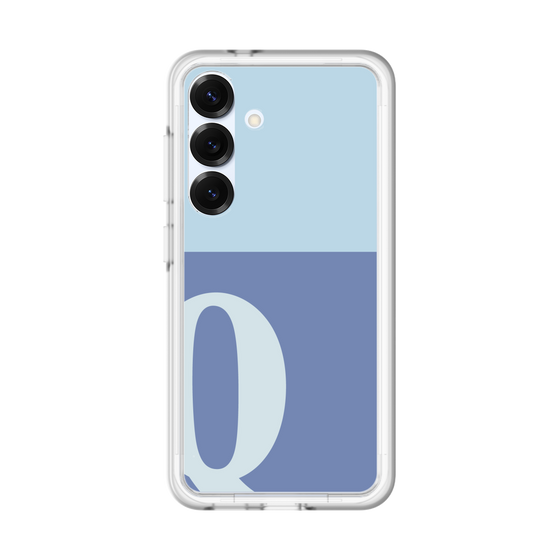 スリムプロテクションプレミアムケース［ オリジナル - initial two tone - Q blue ］