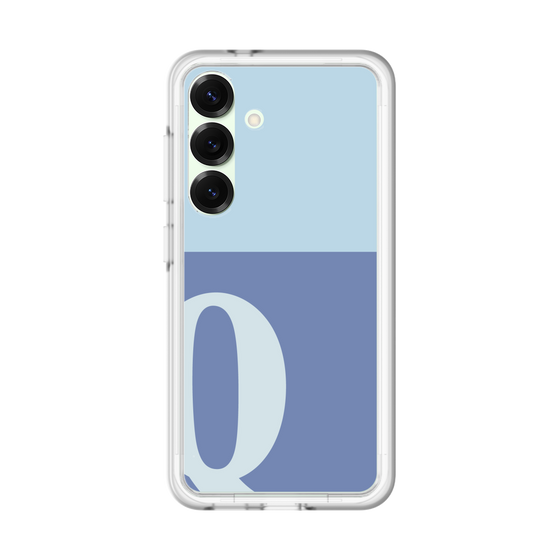 スリムプロテクションプレミアムケース［ オリジナル - initial two tone - Q blue ］