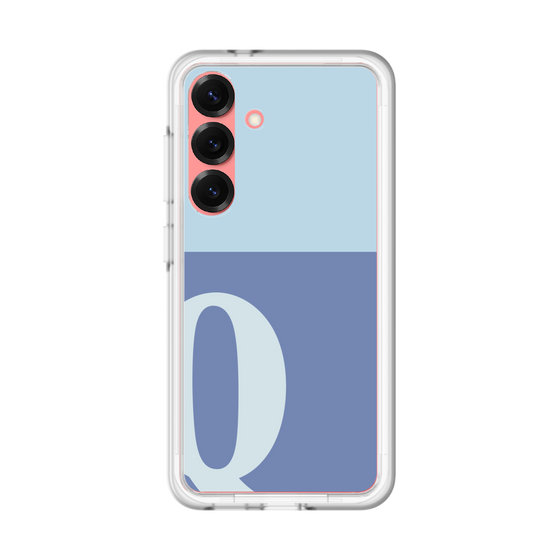 スリムプロテクションプレミアムケース［ オリジナル - initial two tone - Q blue ］