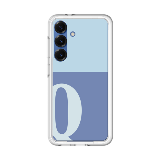 スリムプロテクションプレミアムケース［ オリジナル - initial two tone - Q blue ］