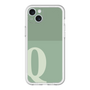 スリムプロテクションプレミアムケース［ オリジナル - initial two tone - Q green ］
