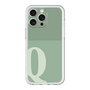 スリムプロテクションプレミアムケース［ オリジナル - initial two tone - Q green ］