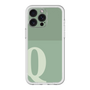 スリムプロテクションプレミアムケース［ オリジナル - initial two tone - Q green ］