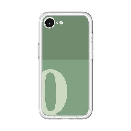 スリムプロテクションプレミアムケース［ オリジナル - initial two tone - Q green ］